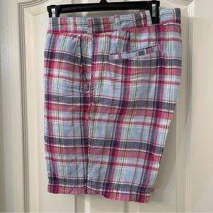 Polo by RL - Plain Front Short "SLIM GI FIT" - Blue/Red.  Mens: 36.